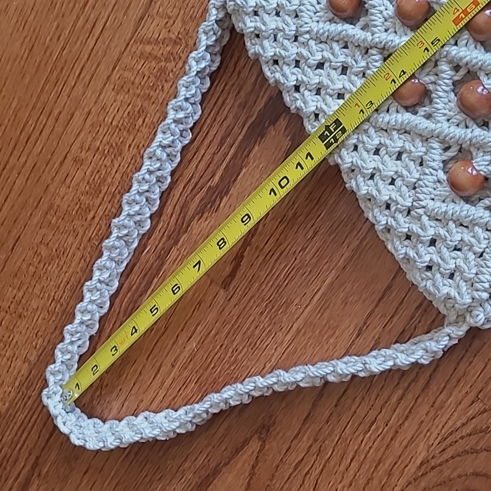 Handcrafted Boho Macrame Shoulder Bag - image 8
